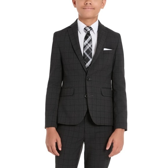 Kenneth Cole Reaction Big Boys Solid Slim Fit Stretch Suit Jacket Size 16Reg
